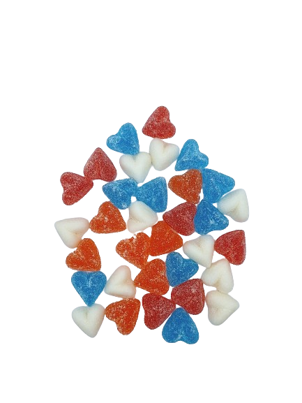 Fruithartjes Rood-Wit-Blauw-Oranje