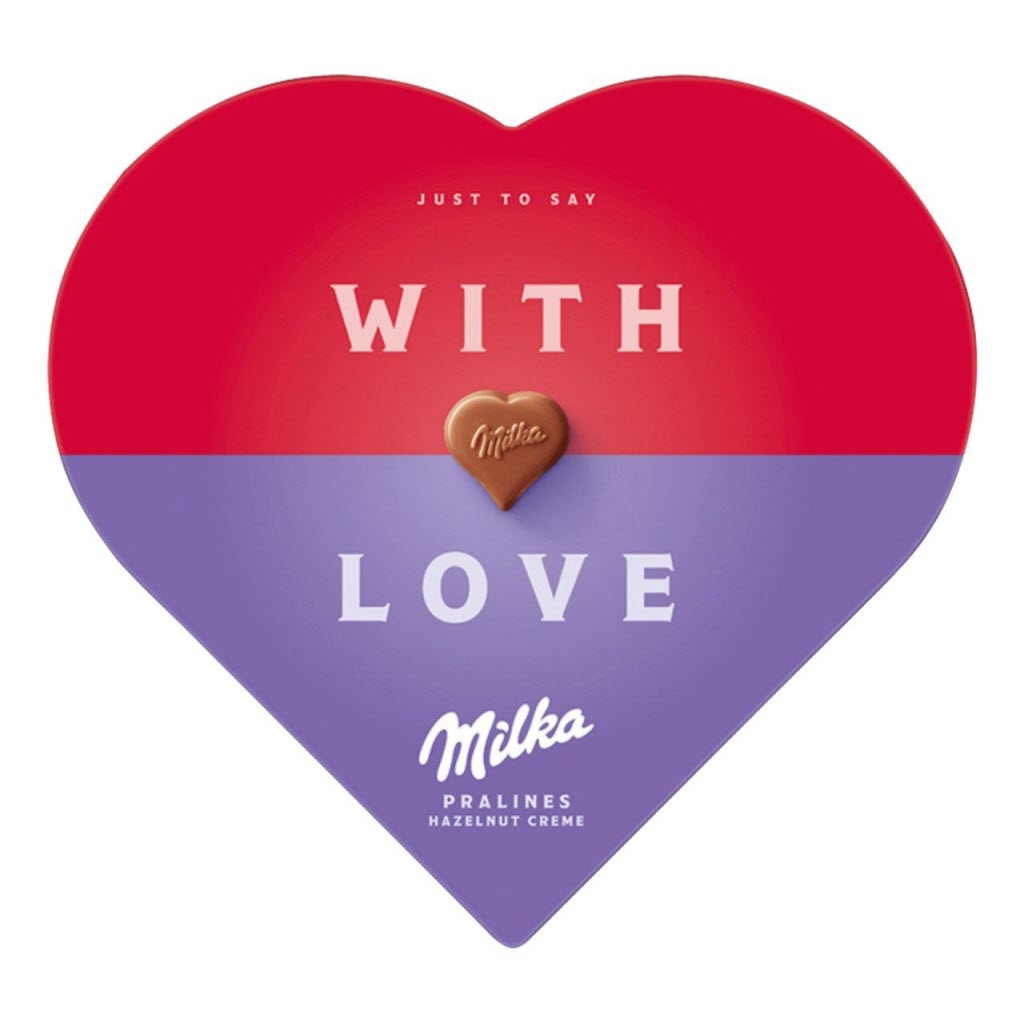 Milka hartjes With Love