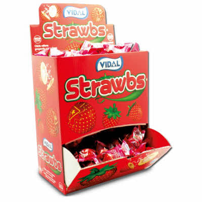 Aardbei kauwgomballen