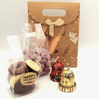 Kersttasje met lekkernijen