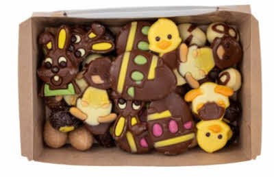 Doosje met Paaschocolaatjes