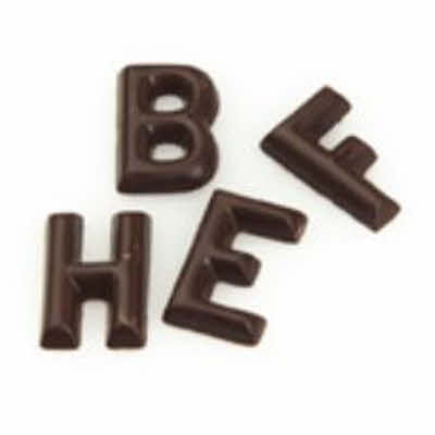 mini chocolade letters