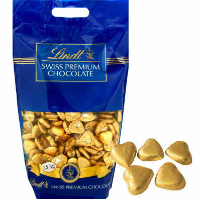 Lindt hartjes goud