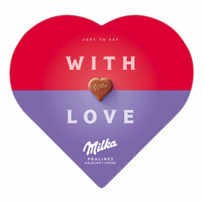 Milka hartjes With Love
